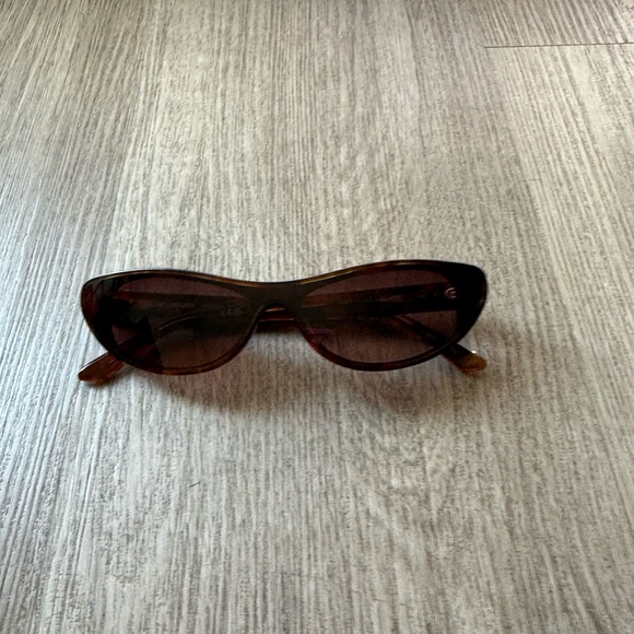quay australia slate brown tortoise cat eye narrow yk2 90's retro sunglasses NEW - Picture 4 of 4